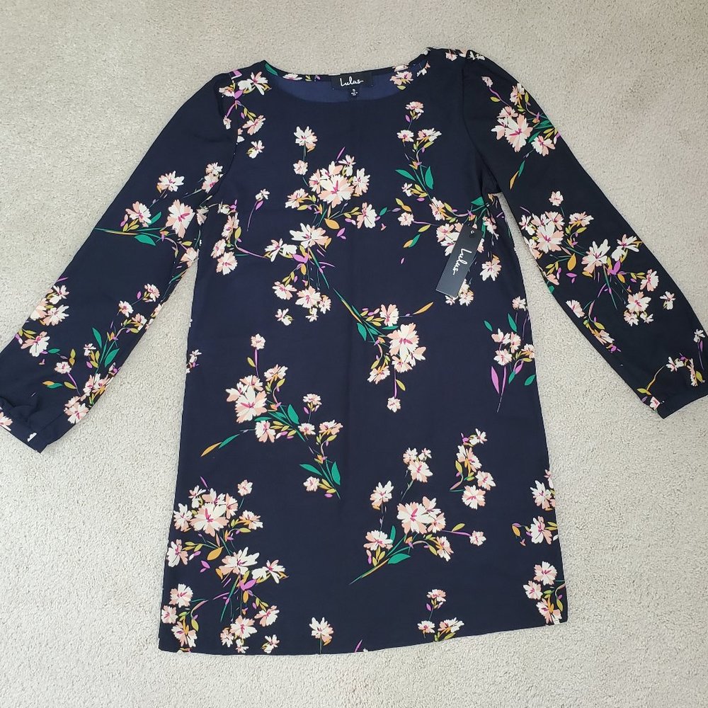 Lulu's floral dress with sleeves